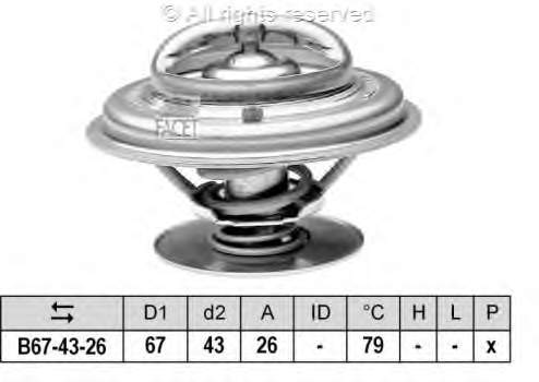 78578S Facet termostato, refrigerante