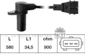 Sensor de cigüeñal 90238 Facet