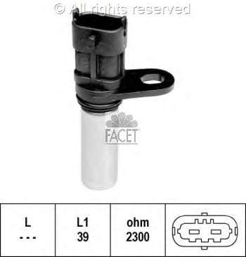 Sensor de cigüeñal 90288 Facet