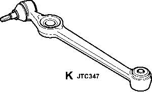 Brazo superior derecho de la suspensión delantera TRW JTC347 precio, desde 22,79 EUR