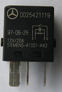 A0025421119 Mercedes Relé de ventilador de aire acondicionado