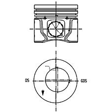 Pistón completo para 1 cilindro, cota de reparación + 0,50 mm 8772763050 Nural