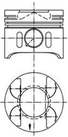 Pistón completo para 1 cilindro, STD 41882600 Kolbenschmidt