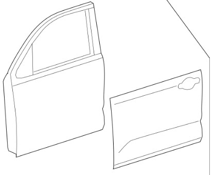 Puerta de coche, delantera, izquierda para Toyota Tundra 