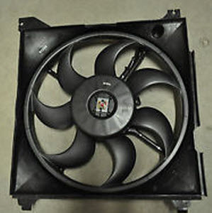Difusor de radiador, ventilador de refrigeración, condensador del aire acondicionado, completo con motor y rodete para Hyundai Tucson (TM)
