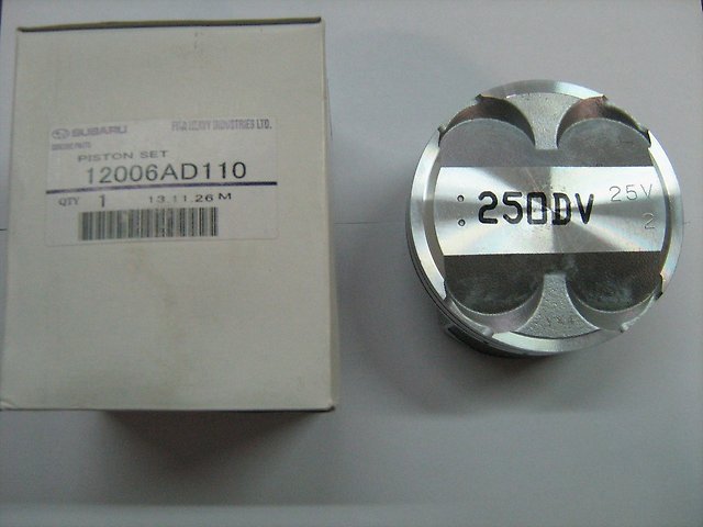 Pistón con bulón sin anillos, cota de reparación +0,25 mm para Subaru Impreza (GD, GG)