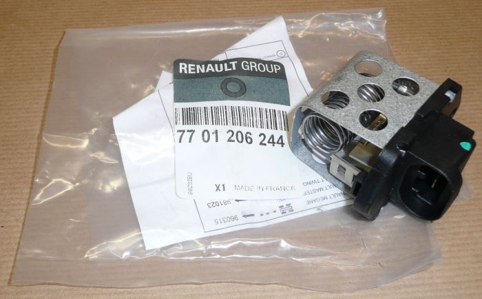 Resistencia de motor, ventilador aire acondicionado 7701206244 Renault (RVI)