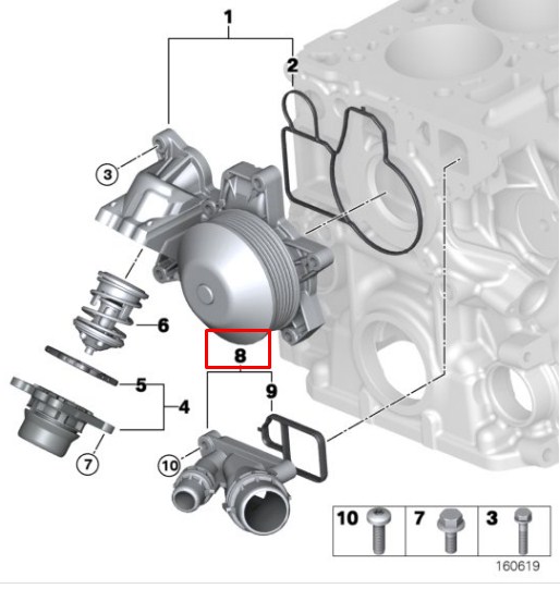 Comprar 11117800048 BMW Brida del sistema de refrigeración (triple unión)