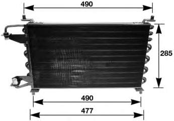 Condensador aire acondicionado 9005091 VAN Wezel