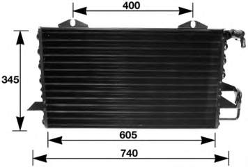 Condensador aire acondicionado 8FC351035541 HELLA