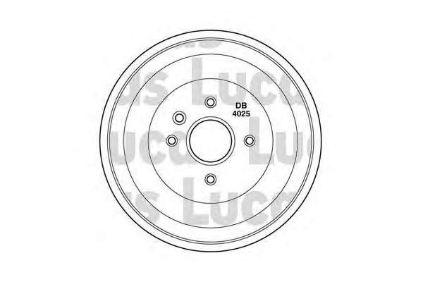 Freno de tambor trasero 14316520 Brembo