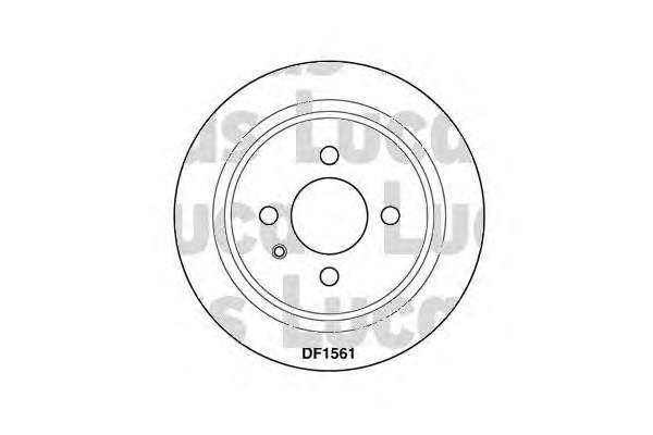 DF1561 Lucas disco de freno trasero