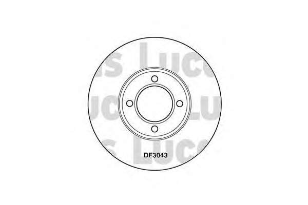 Disco de freno trasero 8586510 Brembo