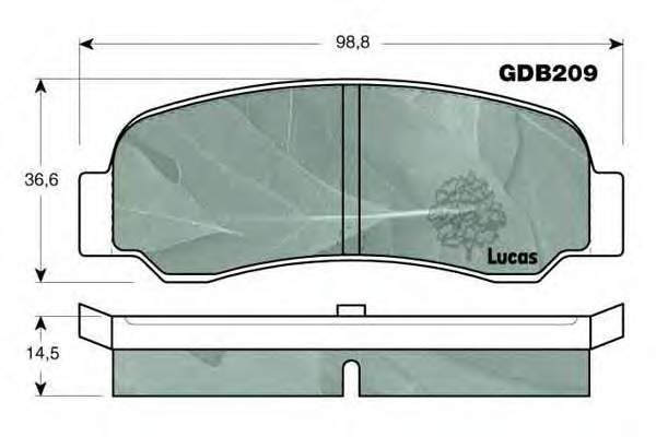 Pastillas de freno traseras ADC44207 Blue Print