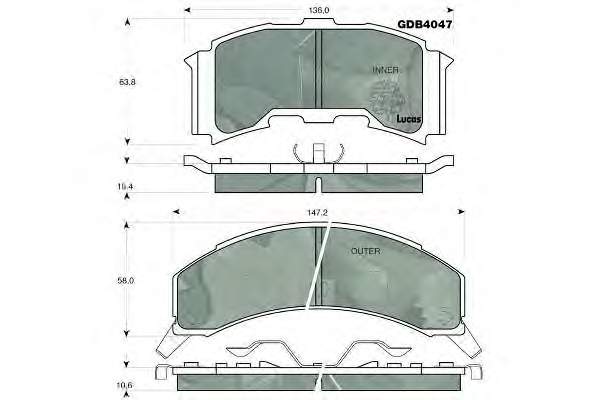 18024898 General Motors pastillas de freno delanteras