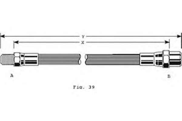 Latiguillo de freno delantero 3204990 Volvo