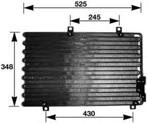 Condensador aire acondicionado 60630383 Fiat/Alfa/Lancia