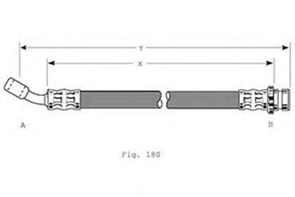 Tubo flexible de frenos trasero 462105F200 Nissan