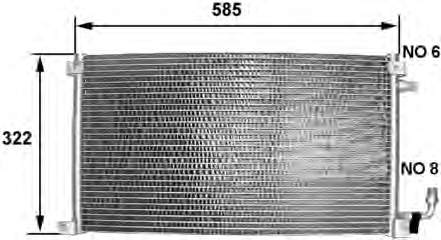 8FC351038221 HELLA condensador aire acondicionado