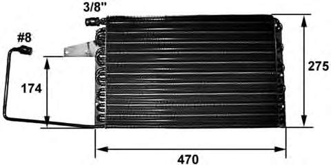 Condensador aire acondicionado 96109484 Peugeot/Citroen