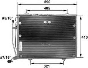 Condensador aire acondicionado 8FC351038451 HELLA