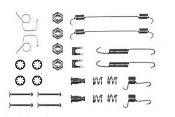 Kit de montaje, zapatas de freno traseras 1070041 Kamoka