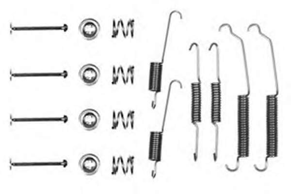 Kit de montaje, zapatas de freno traseras 1050618 Quick Brake