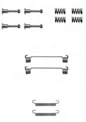 Kit de montaje, zapatas de freno traseras 1050690 Quick Brake