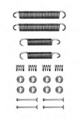 Kit de montaje, zapatas de freno traseras 1050601 Quick Brake