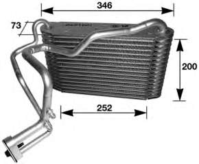 Evaporador, aire acondicionado 8FV351210191 HELLA