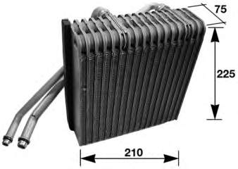Evaporador de aire acondicionado 8FV351210541 HELLA