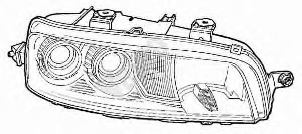 Faro derecho 46814548 Fiat/Alfa/Lancia