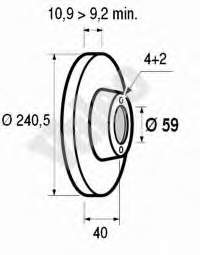 Comprar 186155 VALEO Disco de freno trasero