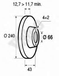 42251S50G00 Honda freno de disco delantero