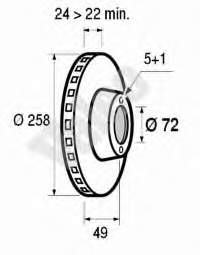 Comprar PB2076 Starline Freno de disco delantero