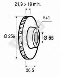 Comprar 186603 VALEO Freno de disco delantero
