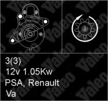Motor de arranque 7701499479 Renault (RVI)
