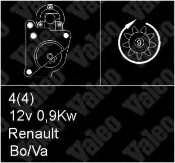 Burro de arranque  VALEO 433249 precio, desde 45,94 EUR