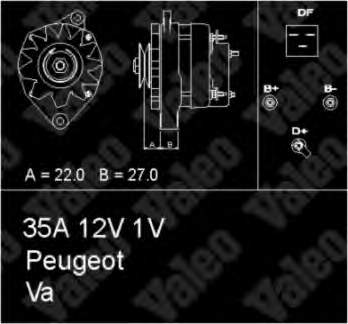 Alternador 433392 VALEO