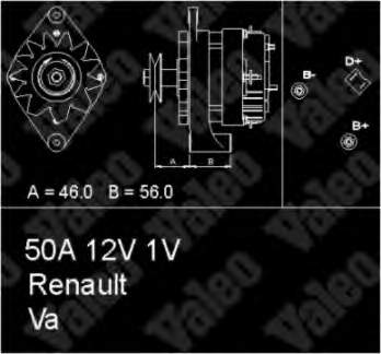 Alternador 433417 VALEO