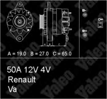 Generador Renault 18 134