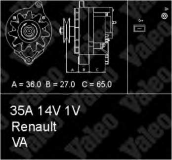 433436 VALEO alternador