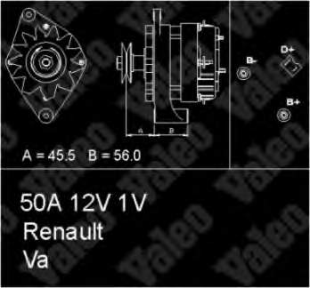 9120144267 Renault (RVI) alternador