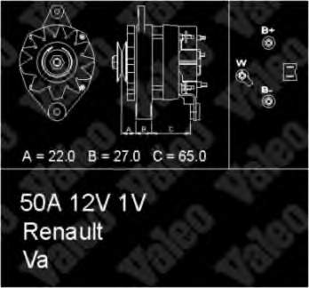 7701349311 Renault (RVI) alternador