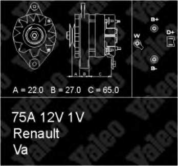 433451 VALEO alternador