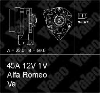 Alternador 436100 VALEO