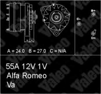 Alternador 436102 VALEO