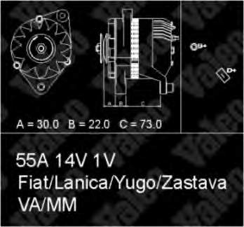 Alternador 436114 VALEO