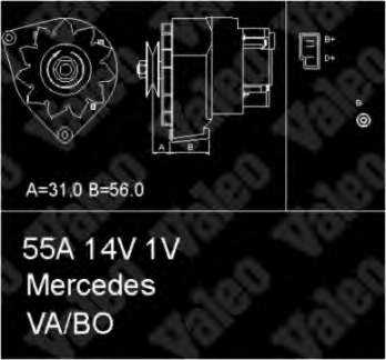 Alternador 436121 VALEO