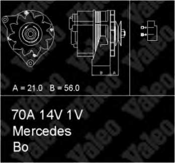 Alternador 436126 VALEO